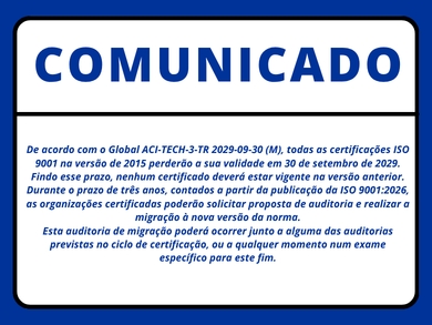 Comunicado Importante