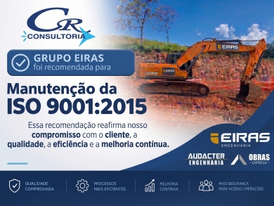 Recomendada a Manuten��o da ISO 9001:2015